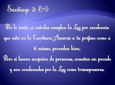 SANTIAGO 2:8-9